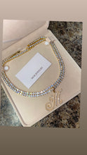 Load image into Gallery viewer, Cursive Tennis Necklace