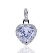 Load image into Gallery viewer, Heart tennis necklace