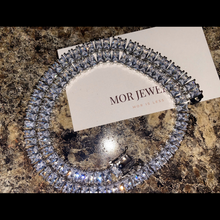 Load image into Gallery viewer, Princess Cut Diamond Necklace