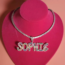Load image into Gallery viewer, Custom diamond name necklace