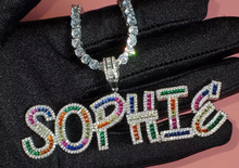 Load image into Gallery viewer, Custom diamond name necklace