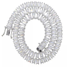 Load image into Gallery viewer, Princess Cut Diamond Necklace
