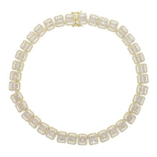 Load image into Gallery viewer, Cluster Tennis Necklace