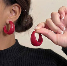 Load image into Gallery viewer, C Hoop Earrings
