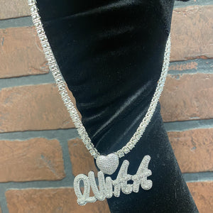 Heart Diamond Nameplate