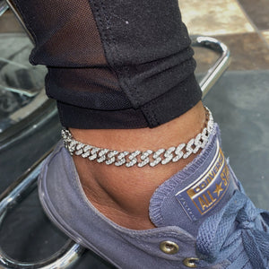 Diamond Cuban Anklet