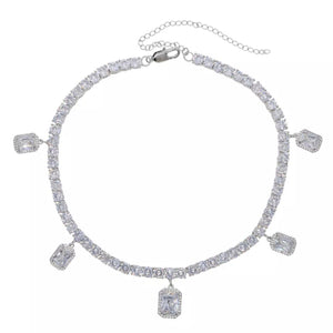 Diamond Charm Choker