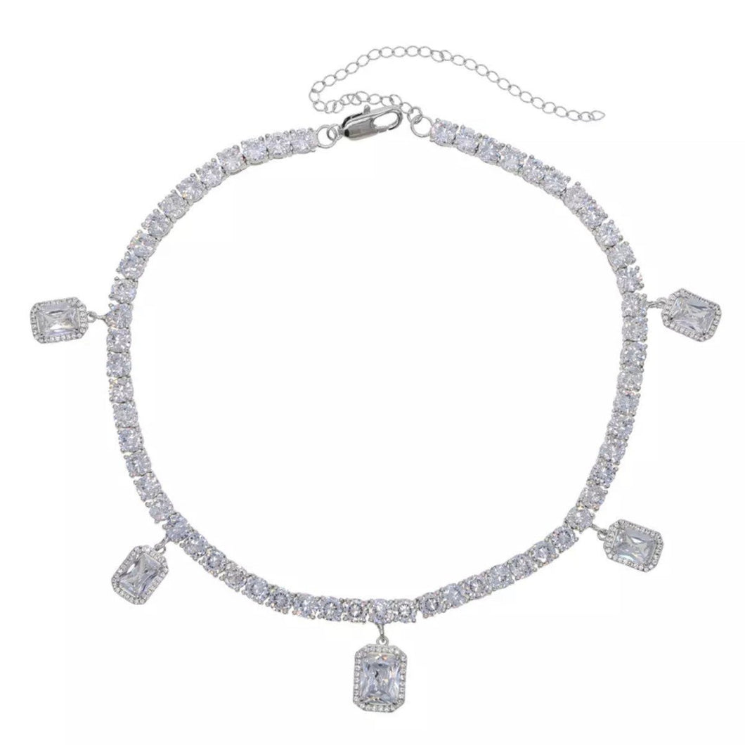 Diamond Charm Choker