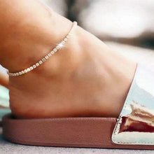 Load image into Gallery viewer, tennis anklet anklet silver tennis anklet pink tennis anklet
