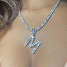 Load image into Gallery viewer, Bling Initial Necklace
