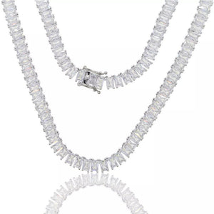 Princess Cut Diamond Necklace