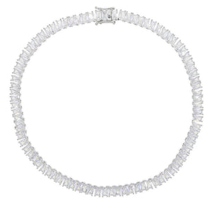 Princess Cut Diamond Necklace