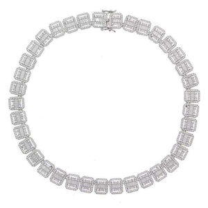 Cluster Tennis Necklace