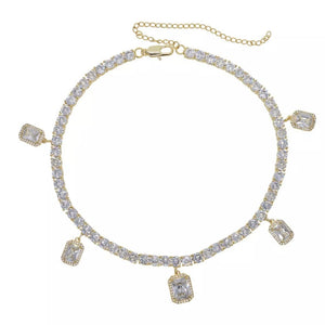 Diamond Charm Choker