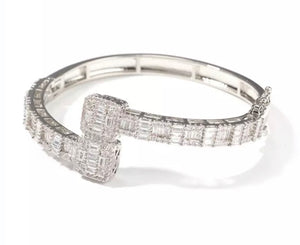 Diamond Square Tennis Bracelet