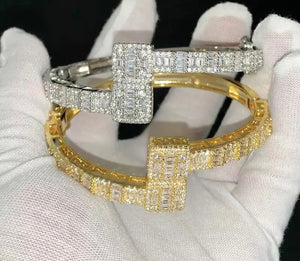 Diamond Square Tennis Bracelet